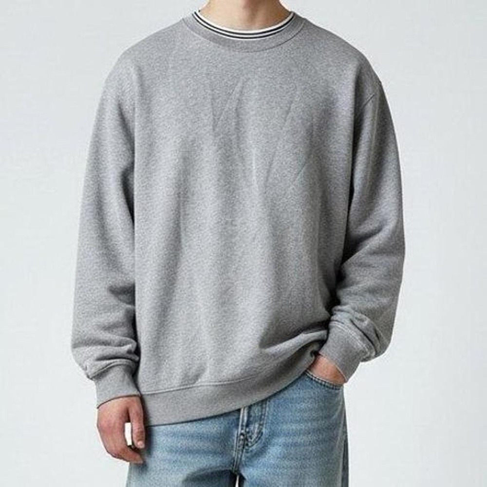 Lands' End Men's XLT Gray Crewneck Sweatshirt Cotton Blend Tall Fit